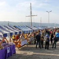 Severni pomol je bil v nedeljo živahen kot že dolgo ne. 
