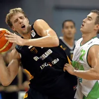 Marko Milić v boju z enim najboljših evropskih igralcev vseh 
časov, Nemcem Dirkom Nowitzkim.