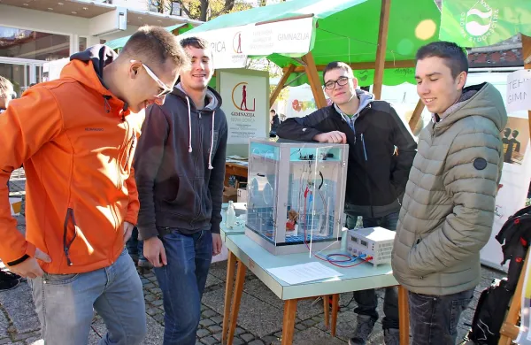 Dijaki so  na tretjem zaposlitvenem bazarju devetošolcem 
predstavili srednješolske programe in delili koristne nasvete. 