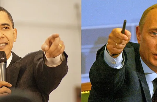 Barack Obama in Vladimir Putin