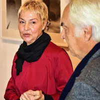 Avtorica razstave Nataša Segulin in 
kustos Andrej Medved
