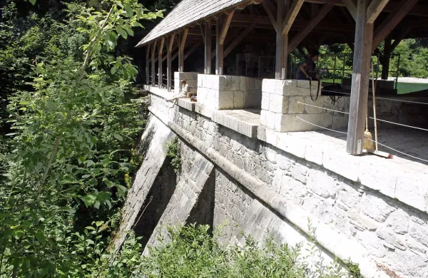 Geopark Idrija, Kanomeljske klavže
