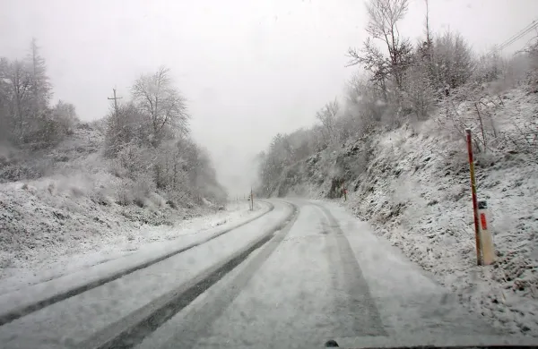 Tudi ponekod na Primorskem je snežilo