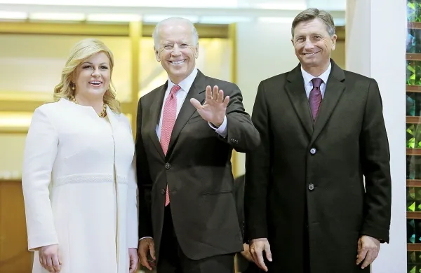 Kolinda Grabar Kitarović, Joe Biden in Borut Pahor