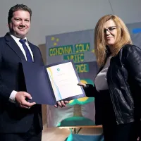 Otroci marežganske &scaron;ole so praznovali s predsednikom republike (foto)