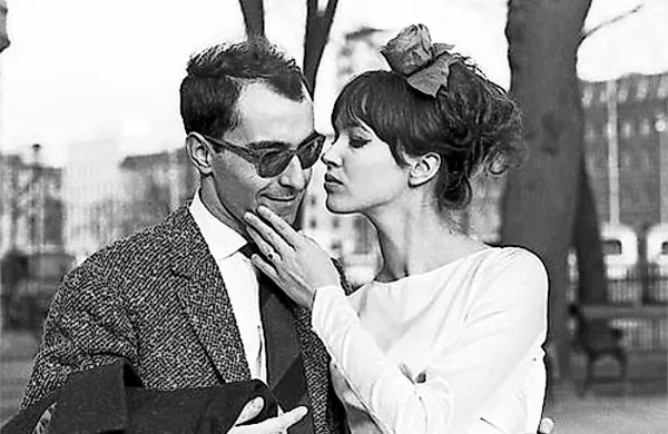 Jean-Luc Godard in igralka Anna Karina