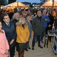 Slovesnega prižiga lučk se je udeležil tudi Slavko Ivančič (foto)