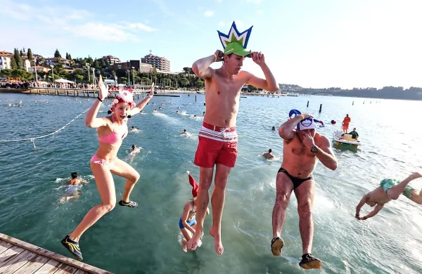 Poletje? Ne, to je bilo 1. januarja 2015. 