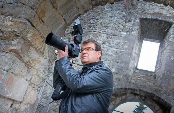 Ljubo Žgavec je vedno poln novih zamisli, trenutno o razvoju 
domačega Vipavskega Križa. 
