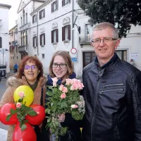 Eva Tomšič s starši