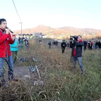 Protest se je končal  s pridržanjem hrva&scaron;kega aktivista (foto+video)