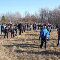Protest se je končal  s pridržanjem hrva&scaron;kega aktivista (foto+video)