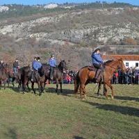 V največji skupini konj, ki je v Zanigrad prišla iz Boninov in 
okolice, je bilo enajst konj. Njihovi lastniki so člani Konjeniškega kluba Histria Pre. 