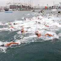 Koper,  peneče morje,  mini plavalni triatlon