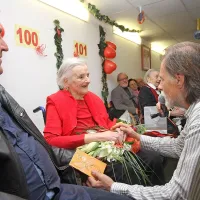 Voščilo direktorja doma Bojana  Stanteta Lidiji Susič.
