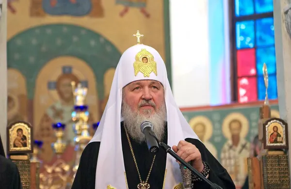 Vodja ruske pravoslavne cerkve, patriarh Kiril. 