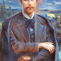 Dragotina Ketteja in njegovo muzo Angelo Smola je leta 1932 
upodobil slikar Ivan Vavpotič.   
