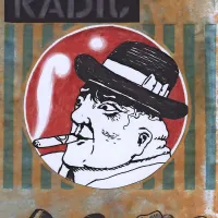 Tako je Stepančič upodobil  Kosovelovega Lorda Radića.