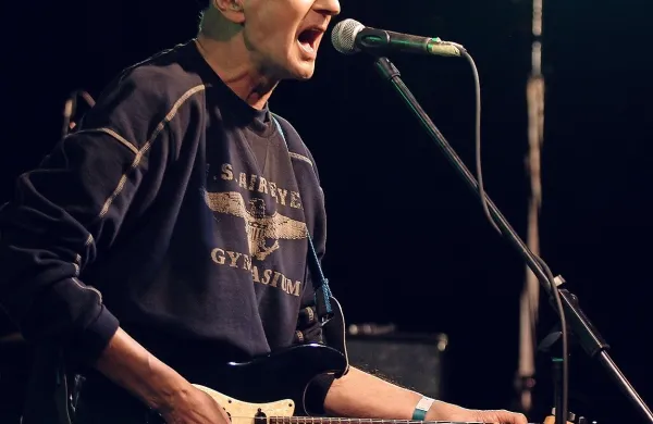 Že zelo bolan je Danilo Kocjančič samo dober mesec pred 
smrtjo s svojim bendom nazadnje nastopil v Pivki, kjer ga je  
gostila Ana Pupedan.