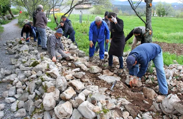Gibanje, ki skrbi za suhe zidove Krasa
