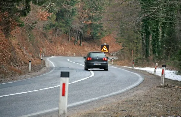 Dinamični znaki se sprožijo in začnejo utripati, ko je v bližini 
ceste kakšna večja žival.