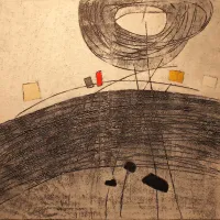 Eno od del iz cikla Gnezdenje linij