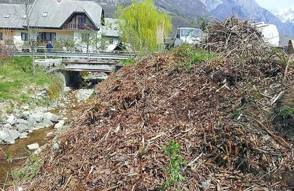 Ker je struga potoka čistejša, je nevarnost poplav manjša.