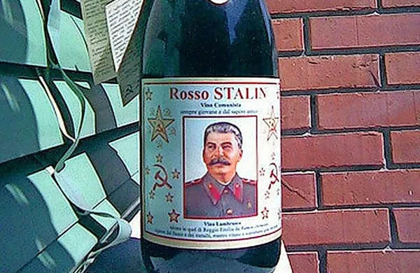 Na postajališču na brennerski avtocesti pri Trentu od včeraj 
ne prodajajo več steklenic vina s Stalinovo podobo,
