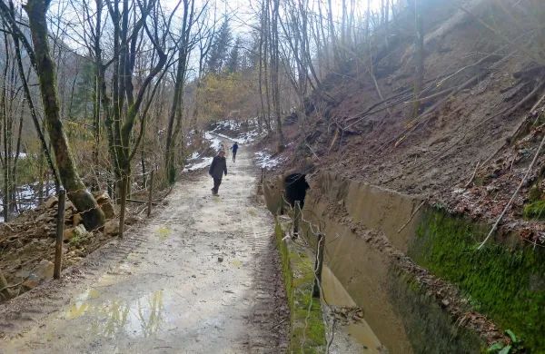 Vodni kanal Rake bi morali pod plazečim pobočjem bolje 
zaščititi, a je vsak poseg vanj onemogočen, saj je zaščiten v 
okviru parka in Unesca. 