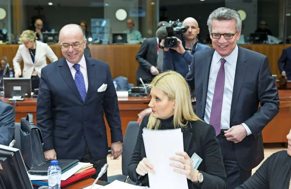 Zasedanje notranjih ministrov držav članic EU je tudi tokrat 
posvečeno iskanju rešitev begunske krize.