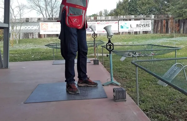 Matej Žniderčič se je za novo sezono pripravljal tudi čez mejo 
na strelišču v bližnjem Porpettu.
