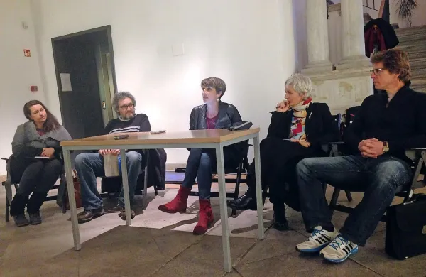 Z leve Maja Ladić, Friderik Klampfer, Vlasta Jalušič, Sandra 
Bašić Hrvatin in Primož Šterbenc