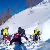 Utrinek iz posnetka reševanja.