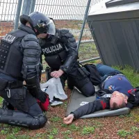 Svoje znanje so preverjali tudi policisti.