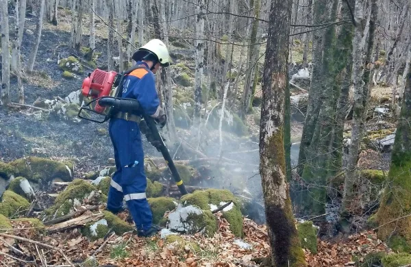 Gasilci namesto dežja