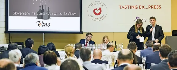 Degustacijo slovenskih vin v Veroni je vodil Robert Gorjak.