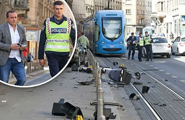 Zagrebško sodišče za prekrške je kaznovalo 46-letnega 
voznika z 18.800 kunami (2475 evri) kazni zaradi sobotne 
prometne nesreče v Zagrebu, ko je prisebni oče v zadnjem 
trenutku rešil svojega trimesečnega otroka, preden bi vanj 
zapeljal avtomobil.