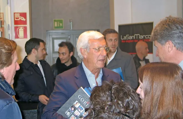 Marcello Lippi (v ospredju) je bil glavni gost v Gradišču ob 
Soči.