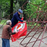 Člani gibanja CasaPound ponovno paradirali po Gorici (foto)