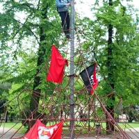 Člani gibanja CasaPound ponovno paradirali po Gorici (foto)