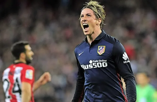 Fernando Torres v dresu madridskega Atletica ...