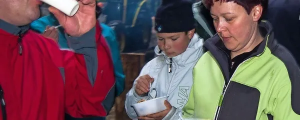 Furmanska malica pred pripravo mlaja