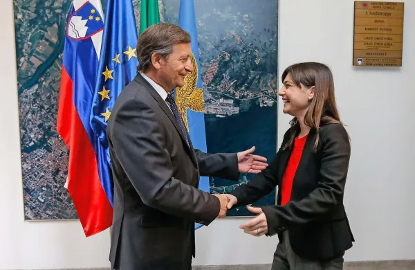 Karl Erjavec in Debora  Serracchiani