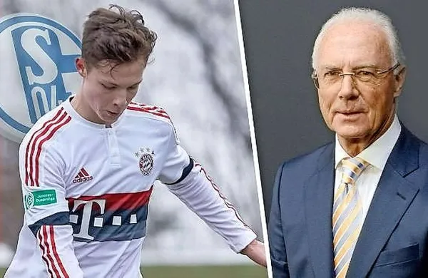 Luca Beckenbauer, 15-letni vnuk nemške nogometne legende Franza Beckenbauerja, vsaj v bližnji prihodnosti ne bo 
igral za Bayern, klub, ki je neločljivo povezan z njegovim 
dedom.