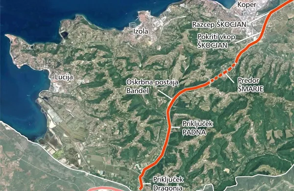 V DPN za hitro cesto Koper-Dragonja naj bi uvrstili traso 
H5.  