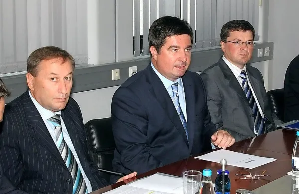 Trije člani nekdanje uprave Luke Koper: Aldo Babič, Robert 
Časar in Marjan Babič

