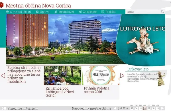 Portal občine zdaj dostopen tudi slepim