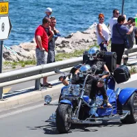 Harleya&scaron;i so se podali na paradno vožnjo po istrskih cestah (foto)
