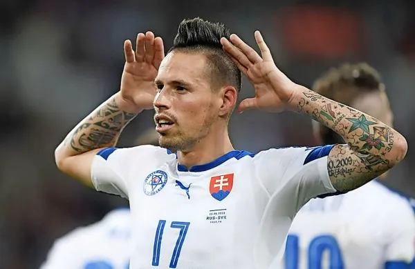 Marek Hamšik bo drevi glavni slovaški adut na dvoboju z 
Angleži.