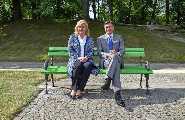 Kolinda Grabar Kitaroivć in Borut Pahor